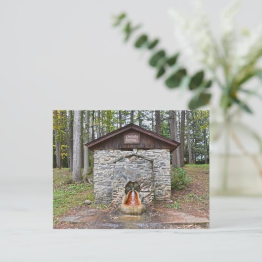 Orenda Spring, Saratoga County New York Briefkaart (Staand voorkant)
