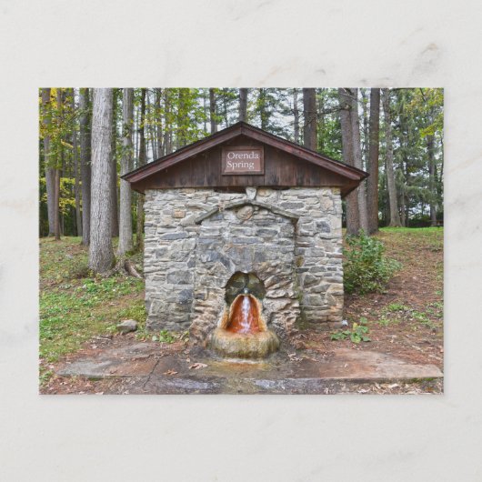 Orenda Spring, Saratoga County New York Briefkaart (Voorkant)
