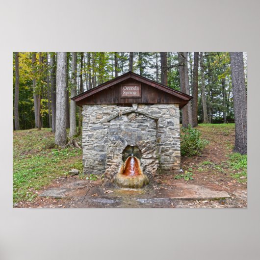 Orenda Spring, Saratoga County New York Poster (Voorkant)
