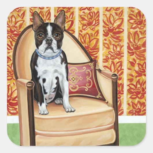 Oreo Cookie Boston Vierkante Sticker (Voorkant)