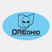 OREohio ovale sticker (Voorkant)