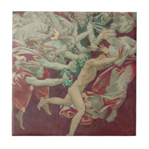 Orestes en de Furies door John Singer Sargent Tegeltje