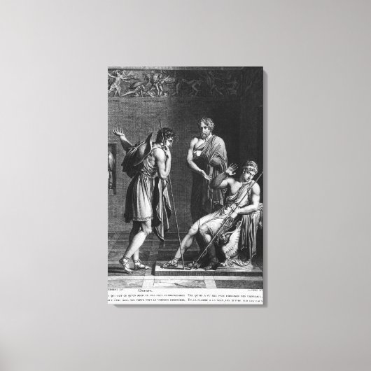 Orestes en Pyrrhus Canvas Afdruk (Voorkant)