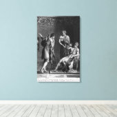 Orestes en Pyrrhus Canvas Afdruk (Insitu (Houten vloer))