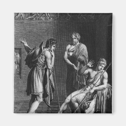Orestes en Pyrrhus Magneet (Voorkant)