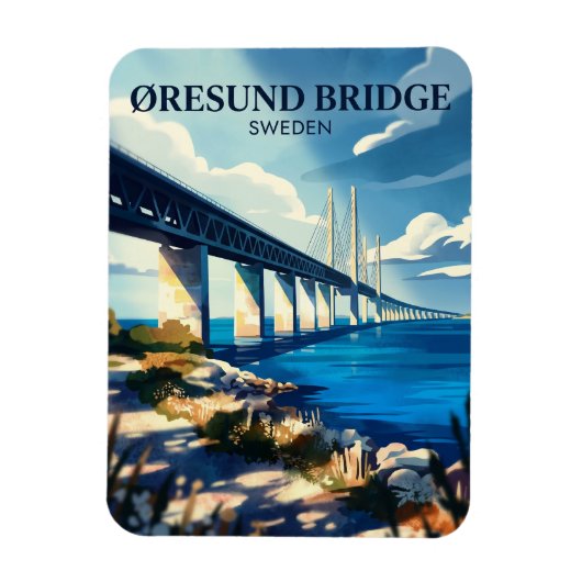 Øresundbrug Zweden Magneet (Verticaal)