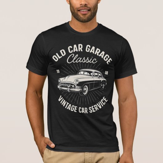 OREXO "Classic Garage '48" T-shirt zwart (Voorkant)
