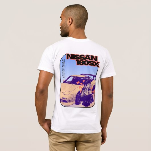 Orexo "Midnight Drift: 180SX Edition" T-shirt (Achterkant volledig)