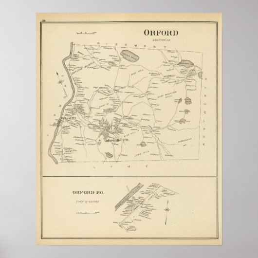 Orford, Grafton Co Poster (Voorkant)