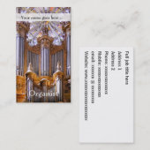 Orgaan en roos visitekaartje (Voorkant / Achterkant)