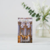 Orgaan en roos visitekaartje (Staand voorkant)