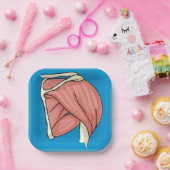 Orgaan Illustratie Papieren Bordje (Feest)