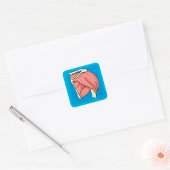 Orgaan Illustratie Vierkante Sticker