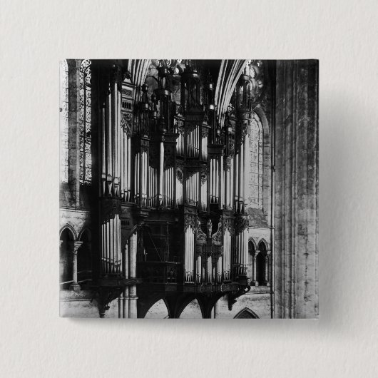 Orgaan Vierkante Button 5,1 Cm (Voorkant)