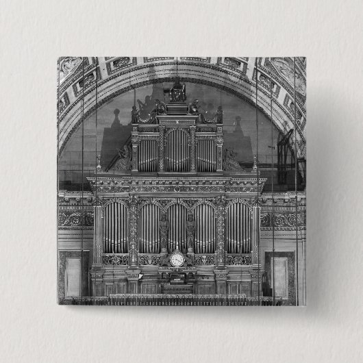 Orgaan Vierkante Button 5,1 Cm (Voorkant)