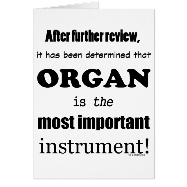 Orgaanbelangrijkste instrument (Voorkant)