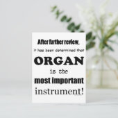 Orgaanbelangrijkste instrument briefkaart (Staand voorkant)