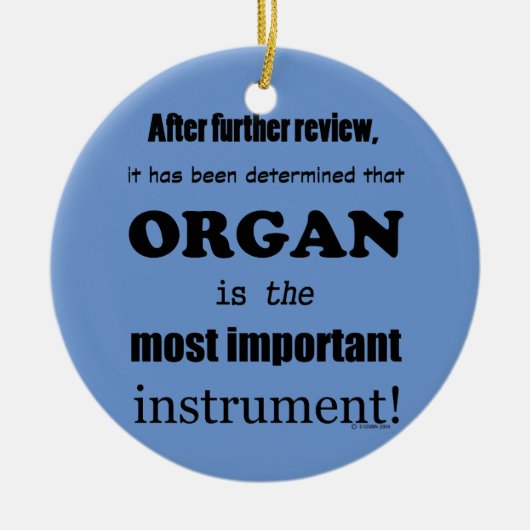 Orgaanbelangrijkste instrument keramisch ornament (Voorkant)