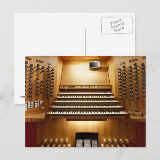 Orgaanconsole, Shanghai Briefkaart (Voorkant / Achterkant)