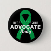 Orgaandonatie Advocate Ribbon Black Button (Voorkant)