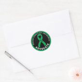 Orgaandonatie Advocate Ribbon Round Sticker (Envelop)