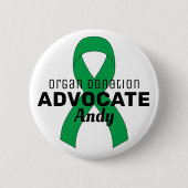Orgaandonatie Advocate Ribbon White Button (Voorkant)