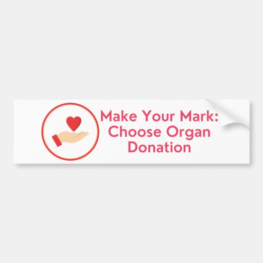 Orgaandonatie Bumpersticker (Voorkant)