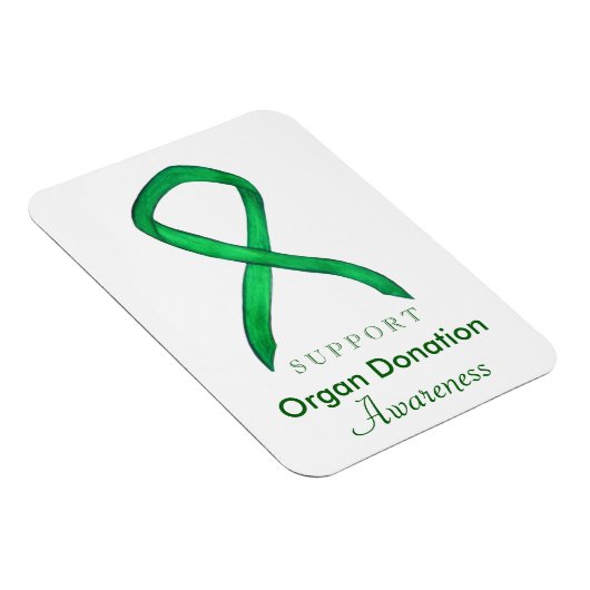Orgaandonatie Groene Bewustmaking Ribbon Magnet Magneet (Rechterzijde)