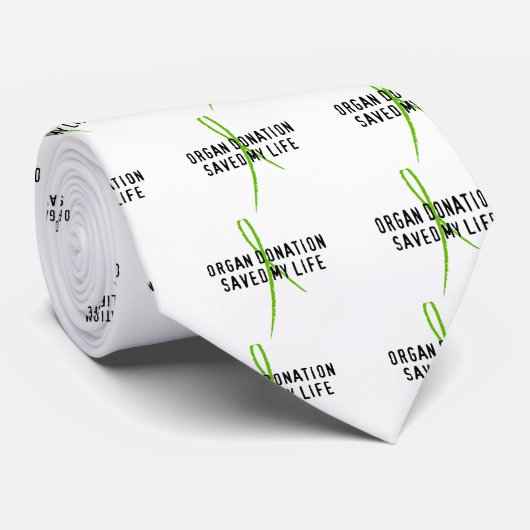 Orgaandonatie heeft mijn leven gered stropdas (Opgerold)