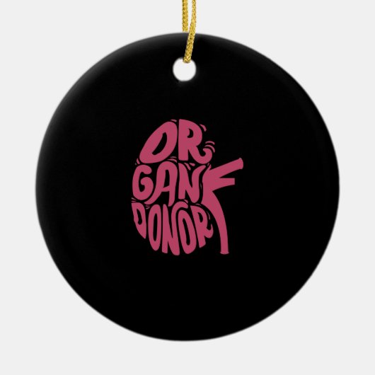 Orgaandonatie Nieren Keramisch Ornament (Voorkant)