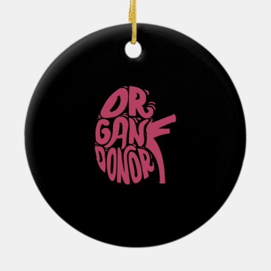 Orgaandonatie Nieren Keramisch Ornament (Achterkant)