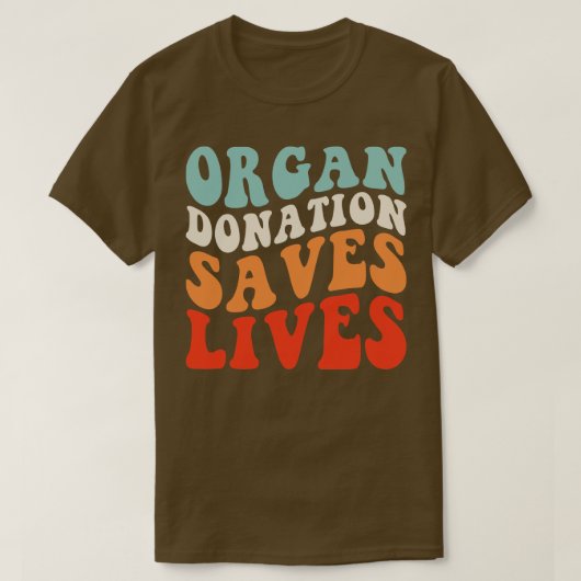 Orgaandonatie redt levens t-shirt (Design voorkant)