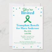 Orgaandonatie Transplant Fundraiser Invitation Kaart (Voorkant)