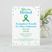 Orgaandonatie Transplant Fundraiser Invitation Kaart (Staand voorkant)