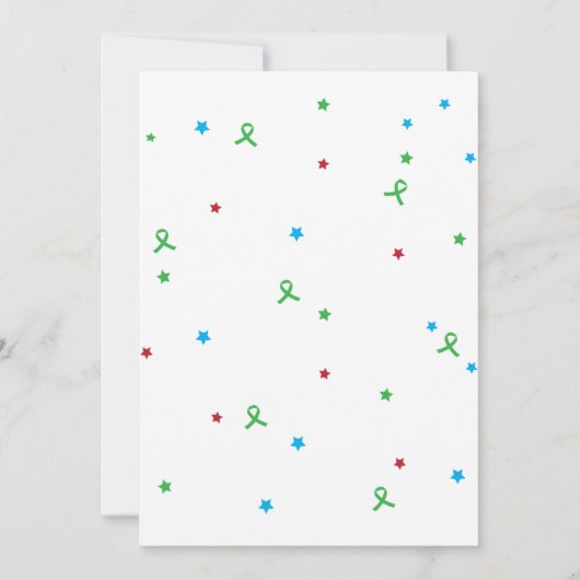 Orgaandonatie Transplant Fundraiser Invitation Kaart (Achterkant)