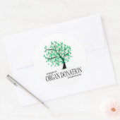 Orgaandonatiestructuur Ronde Sticker (Envelop)
