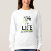 Orgaandonor Bewustzijn Leven Na Leven Sweatshirt (Voorkant)