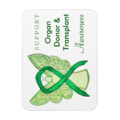 Orgaandonor en transplantatiebewustzijn magneet (Verticaal)