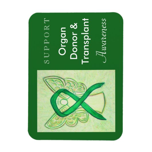 Orgaandonor en transplantatiebewustzijn magneet (Verticaal)
