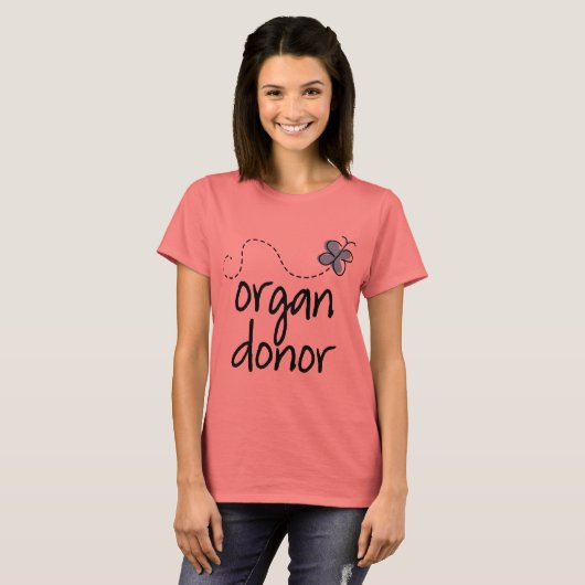  orgaandonor T-Shirt - Gepersonaliseerd (Voorkant volledig)