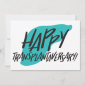 Orgaanlever | Tweezijdige transplantatie kaart (Voorkant)