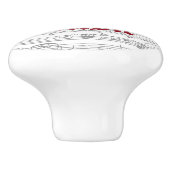 Orgaanmuziek, keramisch trekje keramische knop (Zijkant)