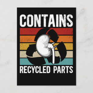 Orgaanontvanger van de niertransplantatie briefkaart