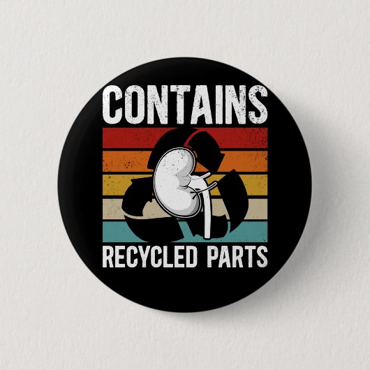 Orgaanontvanger van de niertransplantatie ronde button 5,7 cm (Voorkant)