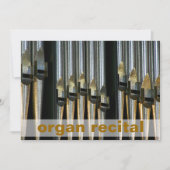 Orgaanoverweging Uitnodigen - metalen buizen Kaart (Voorkant)