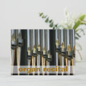 Orgaanoverweging Uitnodigen - metalen buizen Kaart (Staand voorkant)