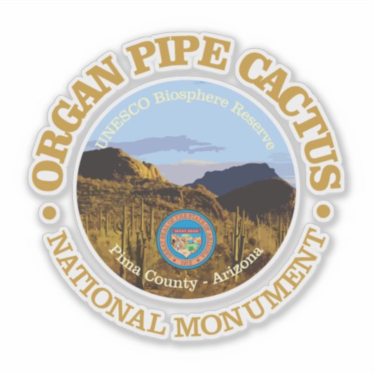 Orgaanpijpcactus (NM) Sticker (Voorkant)