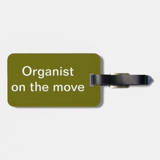 orgaanreizen bagagelabel (Achterkant horizontaal)