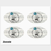 Orgaansysteem - de wereld revolt rond de ovaal Sti Ovale Sticker (Vel)