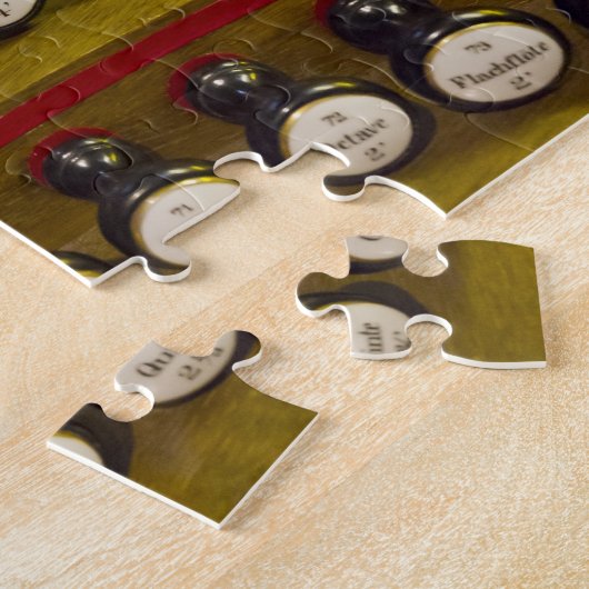 Orgaansysteem stopt puzzels in een blik (Zijkant)